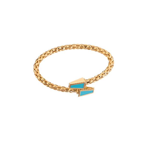 Bracelet in 18K yellow gold and 0.47 carat round cut diamonds